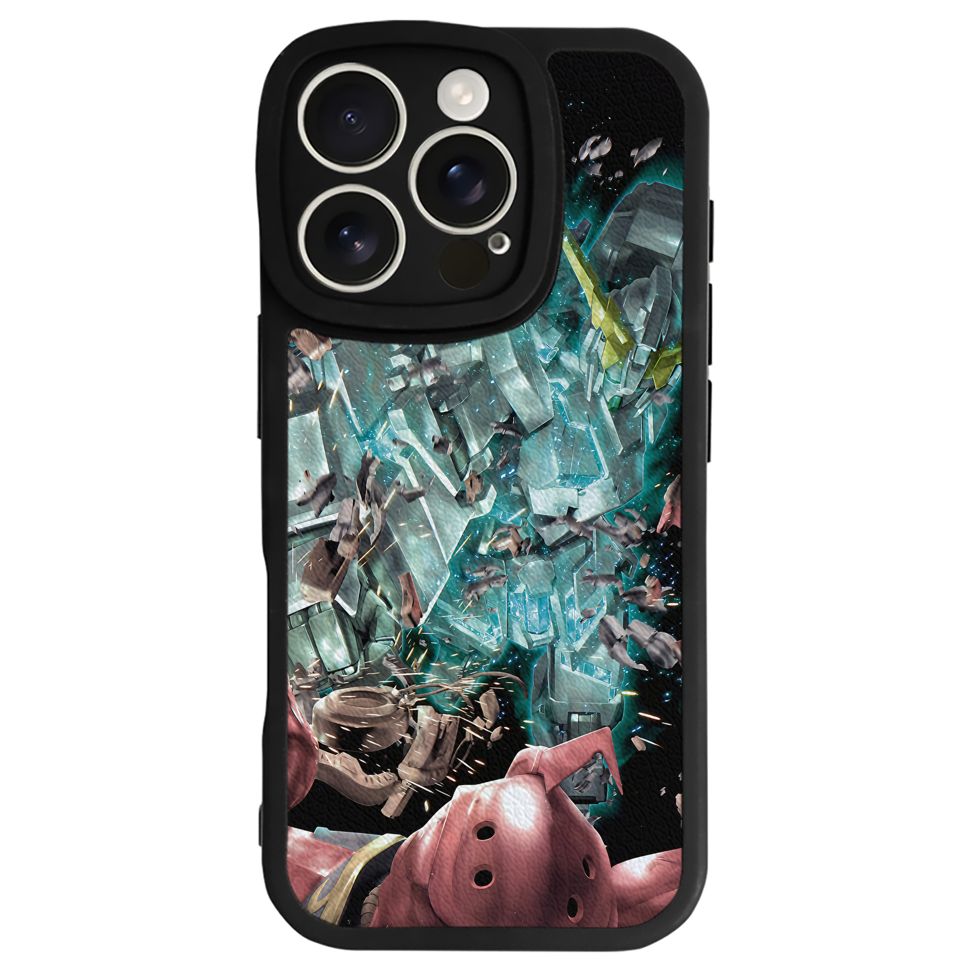 （画像用） 機動戦士ガンダム Mobile Suit Gundam 【iPhone 16シリーズ対応】シリコンスマホケース（レザー調） 材質：シリコン